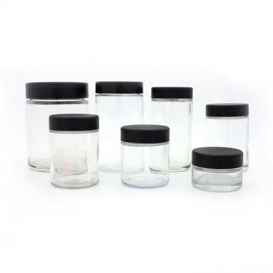 Venta caliente Square Frost Glass Storage Jar para embalaje de flores con tapas de Cr